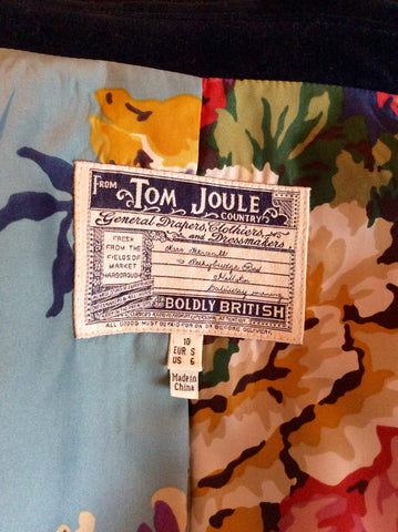 Joules Dark Blue Herringbone Wool Jacket Size 10 - Whispers Dress Agency - Sold - 7