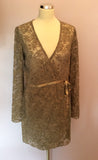 Avoca Anthology Olive Green Lace Wrap Around Top & Skirt Size 12/14 - Whispers Dress Agency - Sold - 2