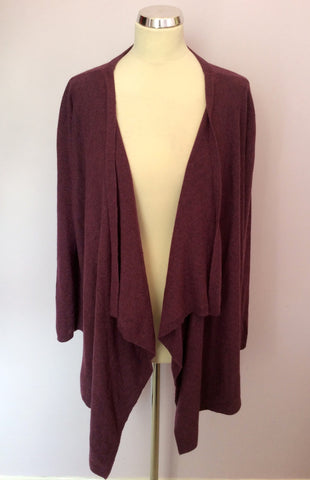 James Lakeland Plum Wool Blend Cardigan Size 18 - Whispers Dress Agency - Womens Knitwear - 1