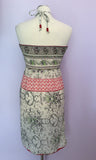 Whitestuff Print Cotton Halterneck Sundress Size 12 - Whispers Dress Agency - Sold - 2