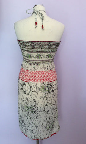 Whitestuff Print Cotton Halterneck Sundress Size 12 - Whispers Dress Agency - Sold - 2