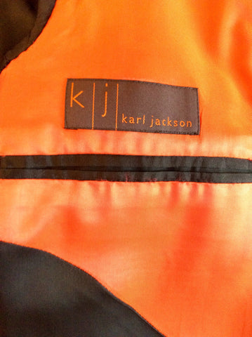 Karl Jackson Black Suit Jackson Size 40" Short - Whispers Dress Agency - Mens Suits & Tailoring - 4