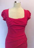 BRAND NEW DIVA CATWALK HOT PINK WIGGLE PENCIL DRESS SIZE L - Whispers Dress Agency - Sold - 2