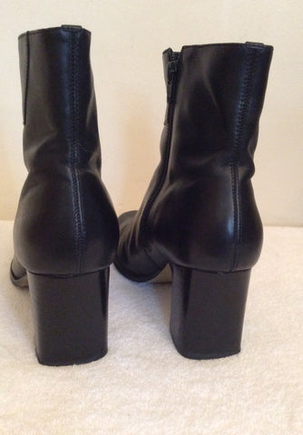 Principles Black Leather Ankle Boots Size 7/40 - Whispers Dress Agency - Womens Boots - 3
