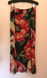 Frank Usher Black Floral Print Top & Long Skirt Size 18 - Whispers Dress Agency - Sold - 5