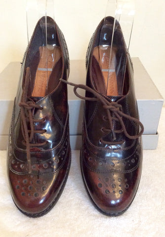 Brand New Clarks Brown Leather Lace Up Brogue Shoes Size 5.5/38.5 - Whispers Dress Agency - Sold - 2