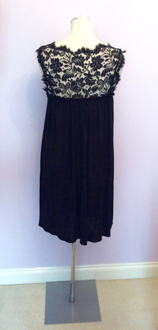Temperley Black Lace Top Dress Size 10 - Whispers Dress Agency - Womens Dresses - 4