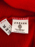 Vintage Jaeger Red Ribbed Wool Knit Skirt Size M - Whispers Dress Agency - Sold - 2