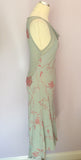 Ghost Duck Egg & Pink Embroidered Dress Size M - Whispers Dress Agency - Sold - 2