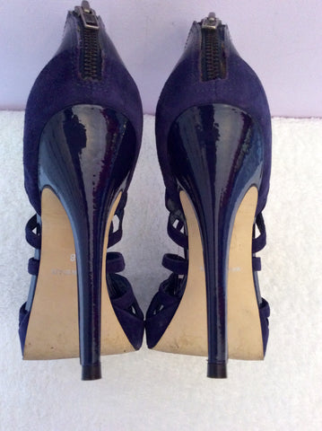 Carvela Purple Suede Strappy Jewel Trim Heels Size 5/38 - Whispers Dress Agency - Womens Heels - 5