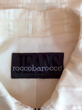 ROCCOBAROCCO CREAM STRIPE JACKET & TROUSERS SUIT SIZE 14 - Whispers Dress Agency - Womens Suits & Tailoring - 5