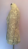 Alexon Beige & Ivory Print Occasion Jacket Size 10 - Whispers Dress Agency - Womens Suits & Tailoring - 2