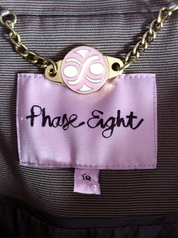 PHASE EIGHT BRONZE/BROWN BOX JACKET SIZE 16 - Whispers Dress Agency - Womens Coats & Jackets - 5