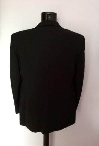 Yves Saint Laurent Black 3 Piece Wool Suit Size 40S/32W - Whispers Dress Agency - Sold - 3