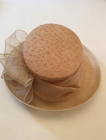 Brand New Straw Bow Trim Formal Hat - Whispers Dress Agency - Womens Formal Hats & Fascinators - 4
