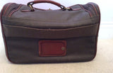 Mulberry Scotchgrain Dark Green & Brown Leather Trim Vanity Case With Strap - Whispers Dress Agency - Sold - 2