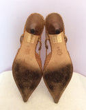 Daniel Tan Snakeskin Leather Slingback Heels Size 5/38 - Whispers Dress Agency - Womens Heels - 4