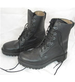 Brand New Black Leather Steel Toe Work Boots Size 7/40 - Whispers Dress Agency - Sold - 2