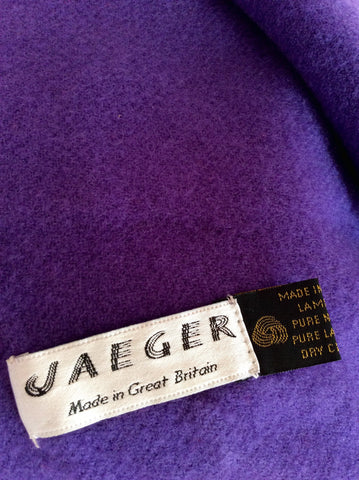 Vintage Jaeger Purple Lambswool Scarf - Whispers Dress Agency - Sold - 2