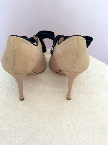 LK Bennett Beige Suede 'Orlanda' Heels Size 7.5/41 - Whispers Dress Agency - Womens Heels - 3