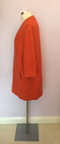 BRAND NEW MARKS & SPENCER BURNT ORANGE 3/4 SLEEVE COAT SIZE 14 - Whispers Dress Agency - Womens Coats & Jackets - 2