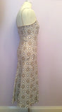 Per Una Spotted Print Linen Dress Size 10 Reg - Whispers Dress Agency - Womens Dresses - 2