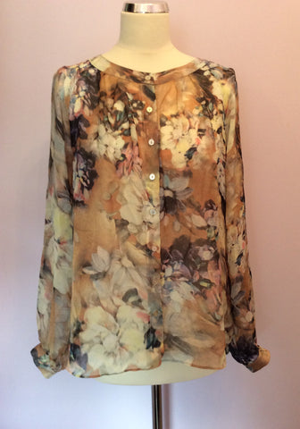 Laura Ashley Floral Print Silk Blouse Size 16 - Whispers Dress Agency - Sold - 1