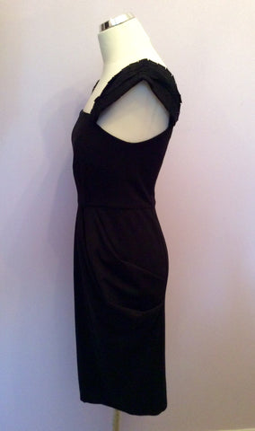 Coast Black Pleated Straps Tulip Skirt Dress Size 10 - Whispers Dress Agency - Womens Dresses - 3