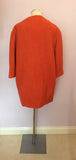 BRAND NEW MARKS & SPENCER BURNT ORANGE 3/4 SLEEVE COAT SIZE 14 - Whispers Dress Agency - Womens Coats & Jackets - 3