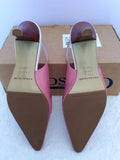 Brand New Landsend Pink & White Leather Slingback Heels Size 6/39 - Whispers Dress Agency - Womens Heels - 4