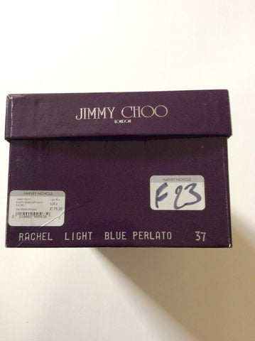 Jimmy Choo Light Blue Strappy Heeled Mule Sandals Size 4/37 - Whispers Dress Agency - Womens Heels - 5