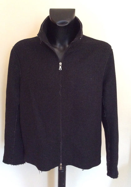 Prada Charcoal Grey Wool Blend Zip Up Jacket Size XL - Whispers Dress Agency - Sold - 1