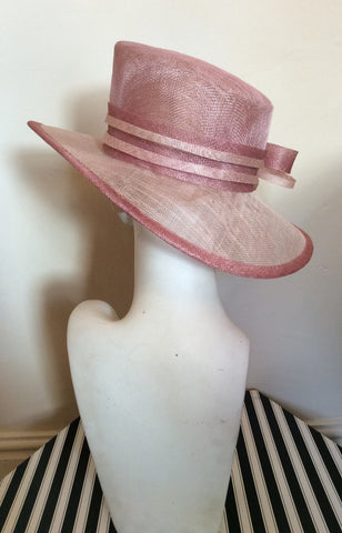 Debut Pale & Dusky Pink Bow Trim Formal Hat - Whispers Dress Agency - Womens Formal Hats & Fascinators - 3