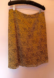 LK Bennett Leopard Print Silk Skirt Size 14 - Whispers Dress Agency - Sold - 1