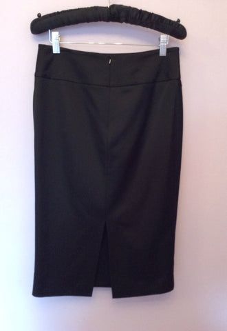Coast Black Matt Satin Pencil Skirt Size 10 - Whispers Dress Agency - Womens Skirts - 2