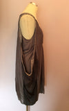 Mint Velvet Grey Silk Scoop Neck Sleeveless Top Size 14 - Whispers Dress Agency - Sold - 2