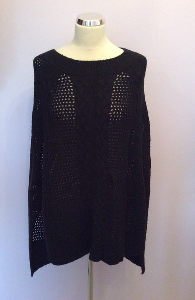 All Saints Erbus Black Poncho One Size - Whispers Dress Agency - Sold - 1