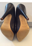 BRAND NEW FRENCH CONNECTION BLACK LEATHER HEELS SIZE 3.5/36 - Whispers Dress Agency - Womens Heels - 5