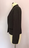 Whistles Dark Grey & Black Weave Wool Jacket Size 12 - Whispers Dress Agency - Womens Coats & Jackets - 2