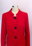 Marks & Spencer Poppy Red Coat Size 12 - Whispers Dress Agency - Sold - 2