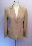 Max Mara Beige Jacket & Trouser Suit Size 8 - Whispers Dress Agency - Womens Suits & Tailoring - 2