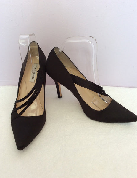 LK Bennett Black Satin Heels Size 6/39 - Whispers Dress Agency - Sold - 1