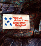 Vintage Vogue American Designer Original Print Dress Size 10 - Whispers Dress Agency - Womens Vintage - 4