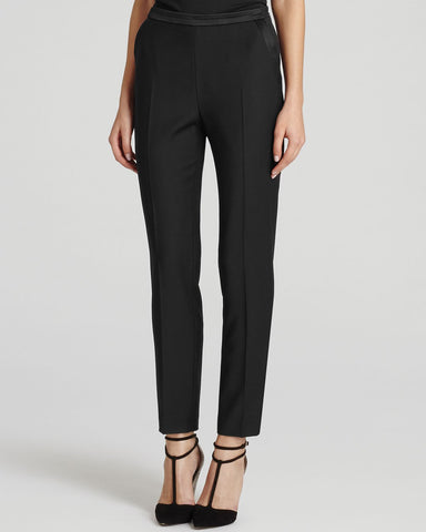 REISS SERGE BLACK FORMAL TROUSERS SIZE 14 - Whispers Dress Agency - Sold - 1