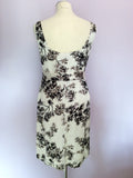 Monsoon Ivory With Black & Grey Print Pencil Dress Size 10 - Whispers Dress Agency - Womens Dresses - 3