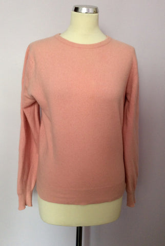 BABY PINK CASHMERE CREW NECK JUMPER SIZE M - Whispers Dress Agency - Womens Knitwear - 1
