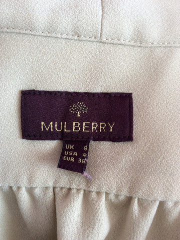 Mulberry Beige Pussy Bow Tie Blouse Size 8 - Whispers Dress Agency - Womens Shirts & Blouses - 4