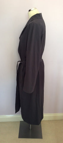 Per Una Dark Grey Trench Coat / Mac Size L - Whispers Dress Agency - Sold - 2