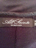All Saints Black Apolina Shirt Dress Size 10 - Whispers Dress Agency - Sold - 5