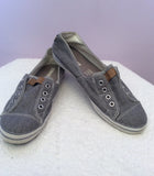 Brand New Converse All Star Grey Canvas Plimsols Size 7/41 - Whispers Dress Agency - Womens Trainers & Plimsolls - 2
